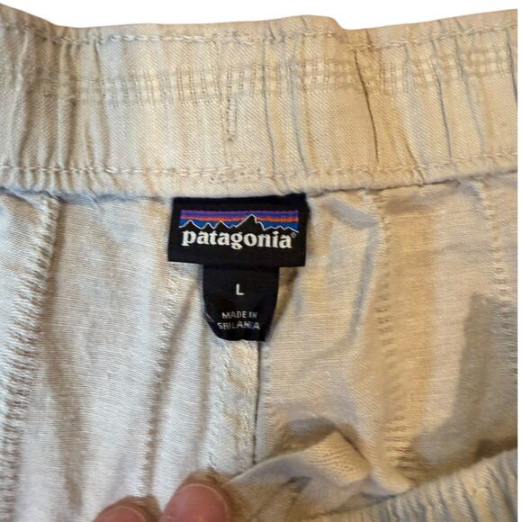 PATAGONIA Women's 3" Baggies Shorts Size LARGE Cotton Hemp Blend Pull On - Picture 4 of 7